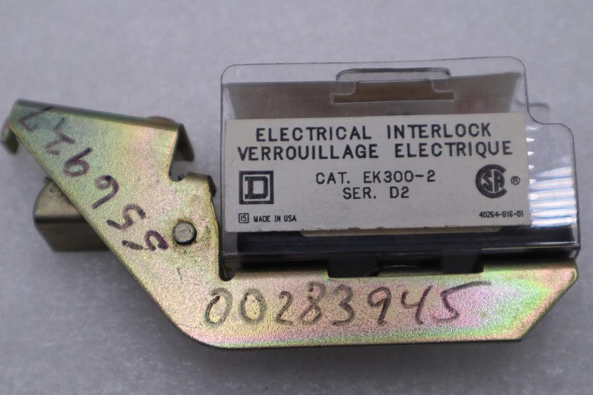 Used NEW OPEN BOX SQUARE D EK300-2 ELECTRICAL INTERLOCK H1557A