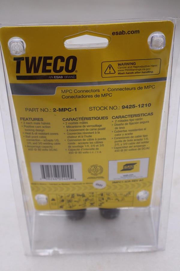 Tweco 2-MPC-1 (9425-1210) Connectors - NEW IN BOX - STOCK GF503A