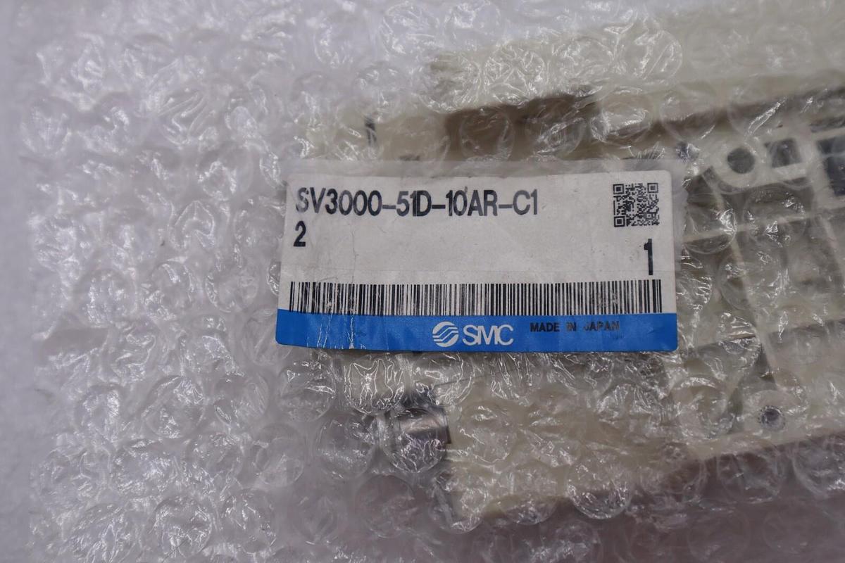 Used SMC SV3000-51D-10AR-C1-2 MANIFOLD BLOCK NEW OPEN BOX STOCK K-2426