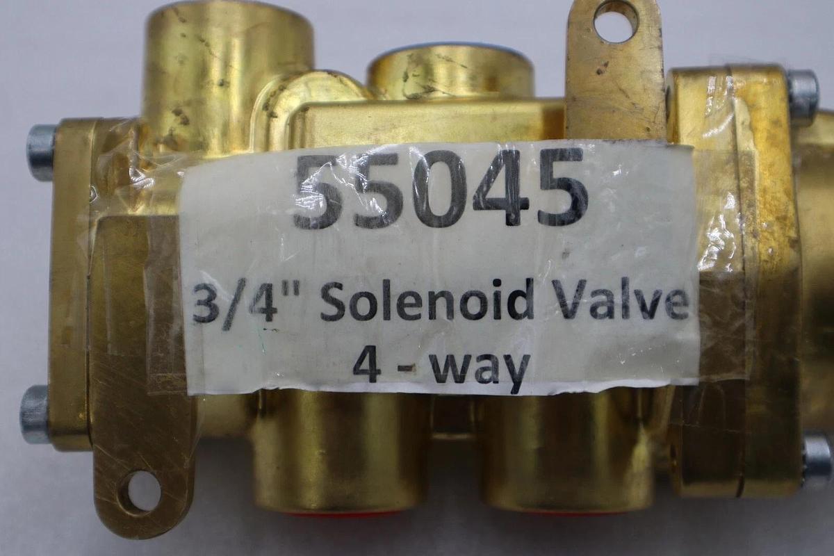 Used NEW ASCO 55045 3/4" SOLENOID VALVE  4 WAY STOCK 4910-A