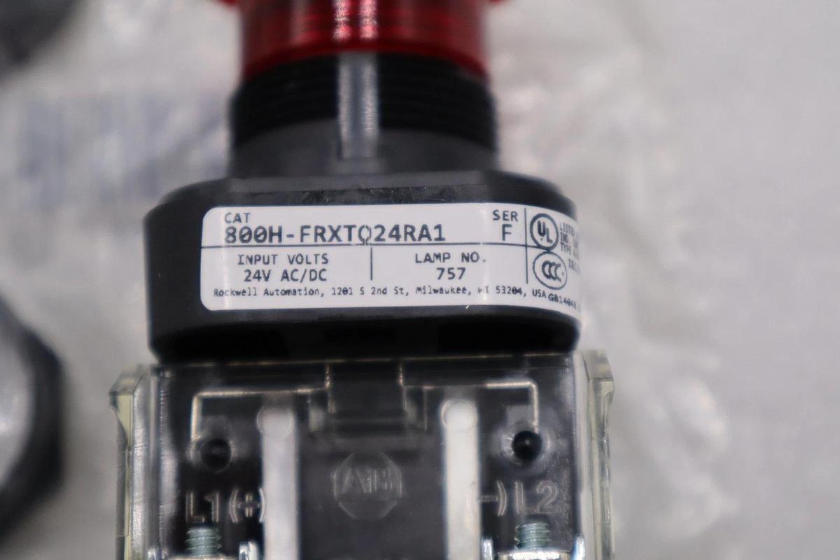 Used Allen-Bradley 800H-FRXTQ24RA1 Emergency Stop Pushbutton Switch STOCK H846A