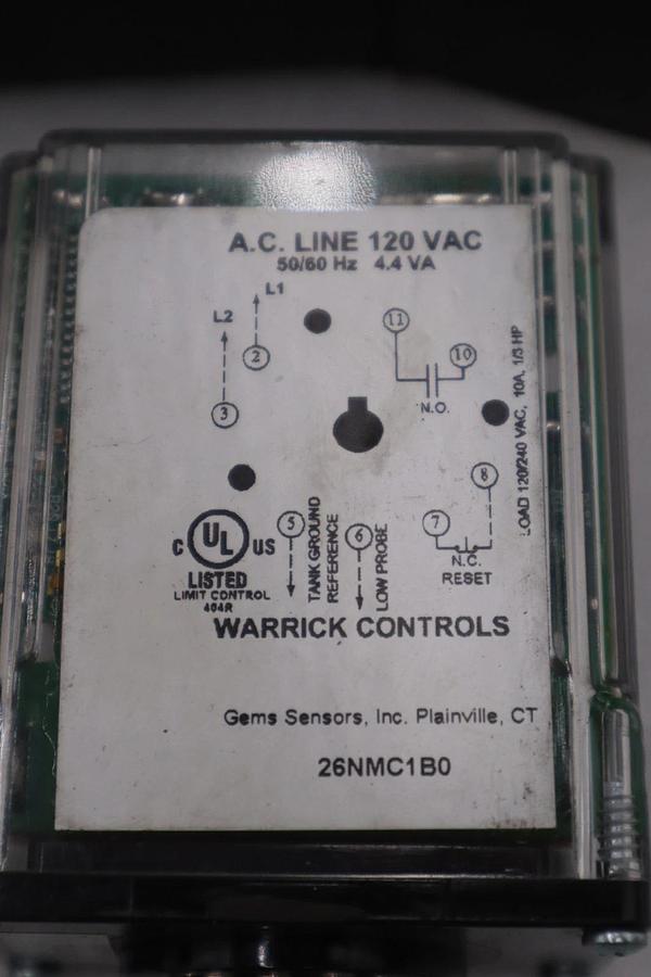 NEW OPEN BOX Warrick Controls 26NMC1B0 Liquid Level Relay STK L210CC