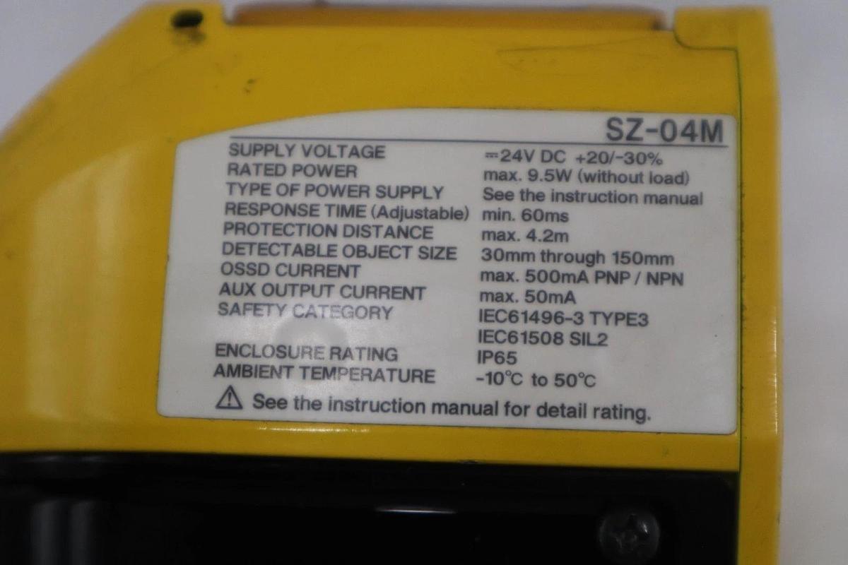Used Surplus Keyence SZ-04M Multi-Function Safety Laser Scanner STOCK 5228CC