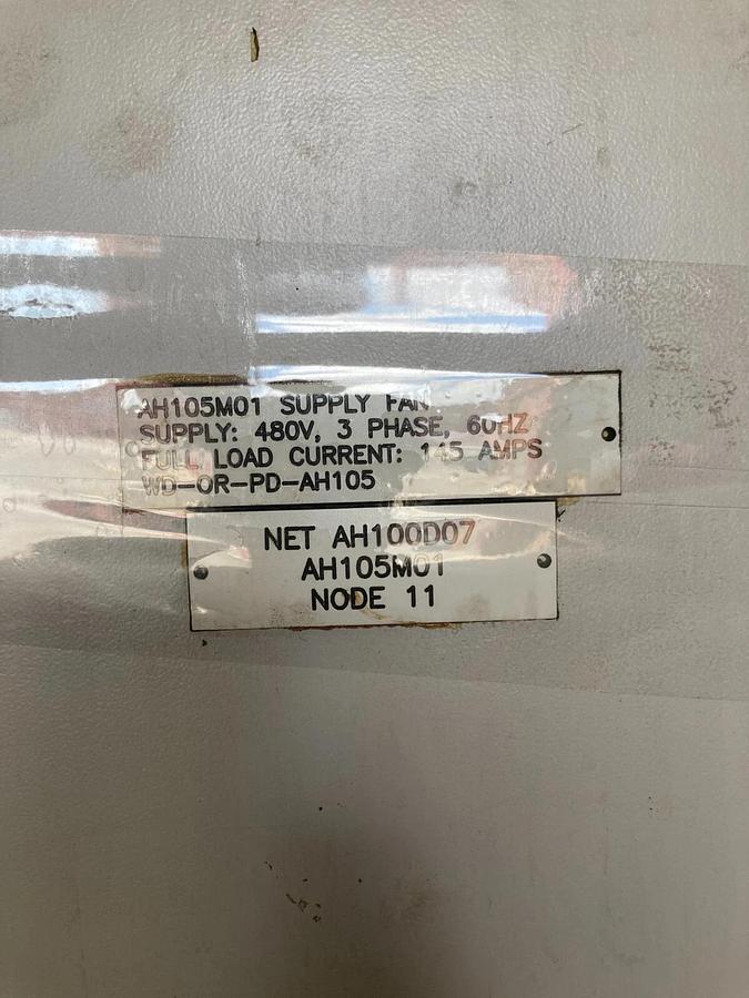 Used ELECTRICAL ENCLOSURE WITH 20BD156A0AYNANC0 Allen Bradley 125HP Powerflex 700