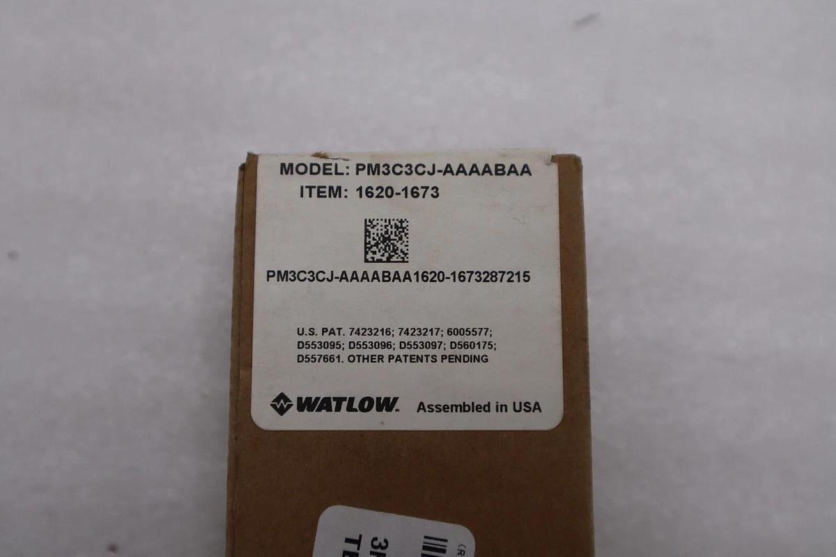 WATLOW TEMPERATURE CONTROLLER 1620-1673 / PM3C3CJ-AAAABAA NEW IN BOX STOCK 617D