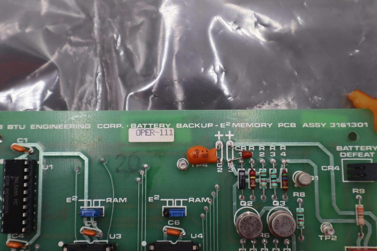 Used BRUCE 3161301 BATTERY BACKUP E2 MEMORY PCB ASSY STOCK #2820
