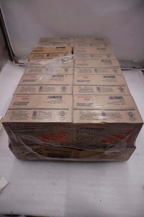 Used 10 BOXES OF - Honeywell Maximum Earplug MXM 30 Corded Pairs Orange - STOCK GF451