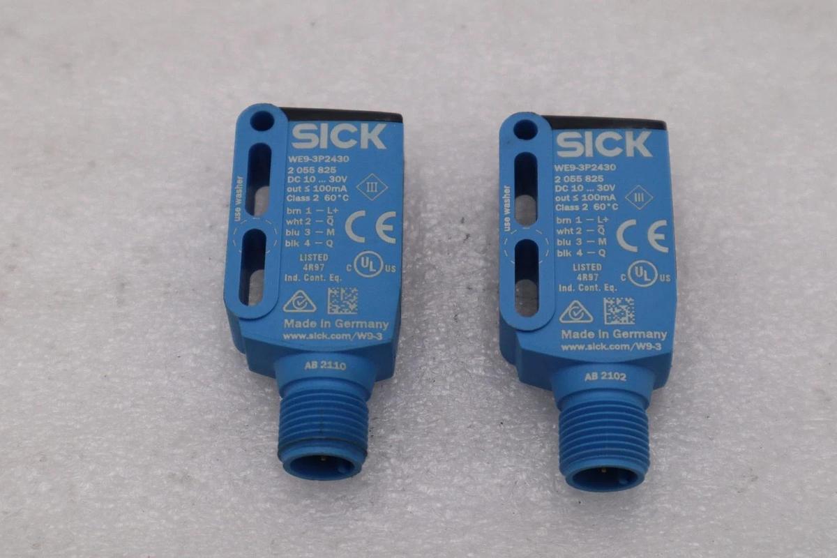 NEW SICK WE9-3P2430 PHOTOELECTRIC SENSOR RECEIVER 0-10 METER SENSING #H765A