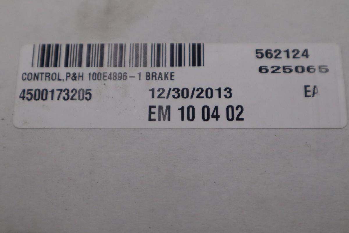 Used JOYGLOBAL 100E4896-F1 BRAKE CONTROL 100 VOLT SINGLE BRAKE ONBOARD SCRS #G401A
