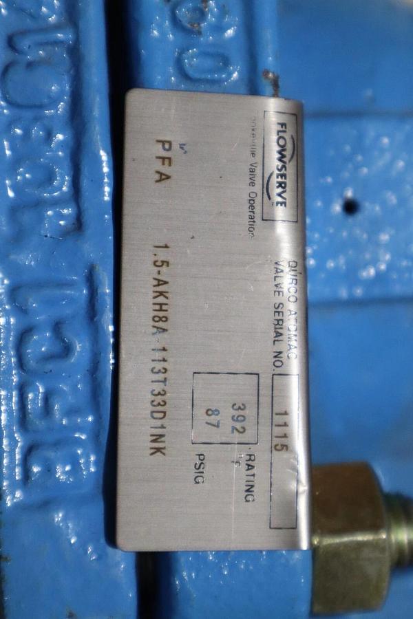 Used Flowserve Automax NXCLU2M1-18-00200 Positioner Actuator Ball Valve STOCK 5007A