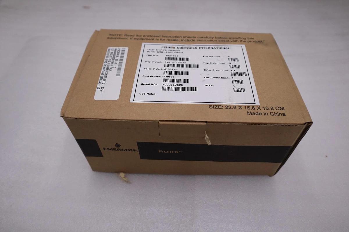 NEW OPEN BOX FISHER CONTROLS MTG-225-306624 STOCK GF410