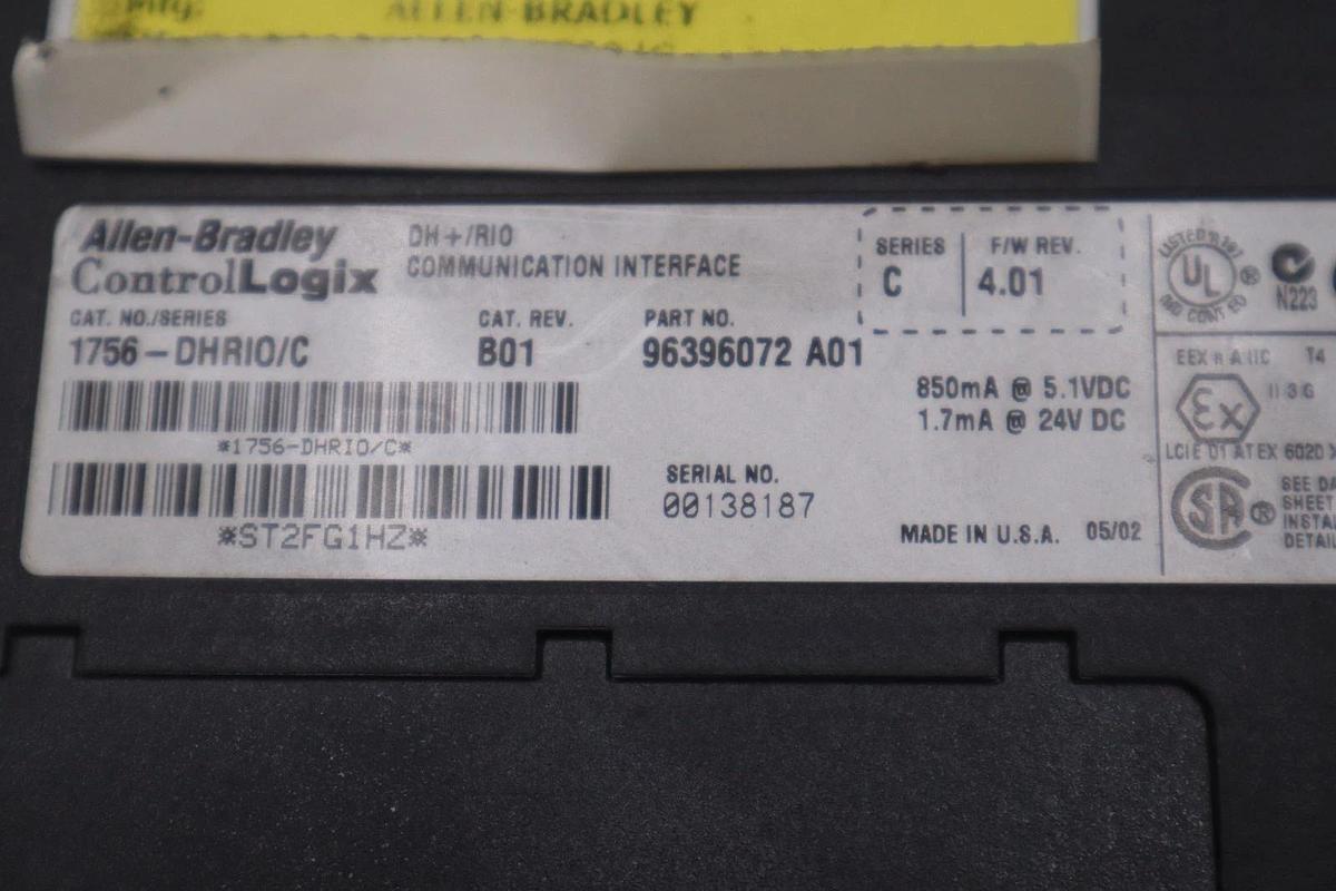 Used ALLEN BRADLEY 1756-DHRIO PLC MODULE AB STOCK K2998CC