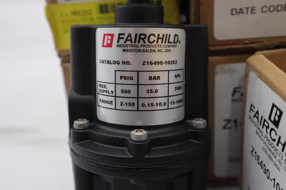 Used FAIRCHILD PNEUMATIC REGULATOR Z16490-10263  STOCK 3963
