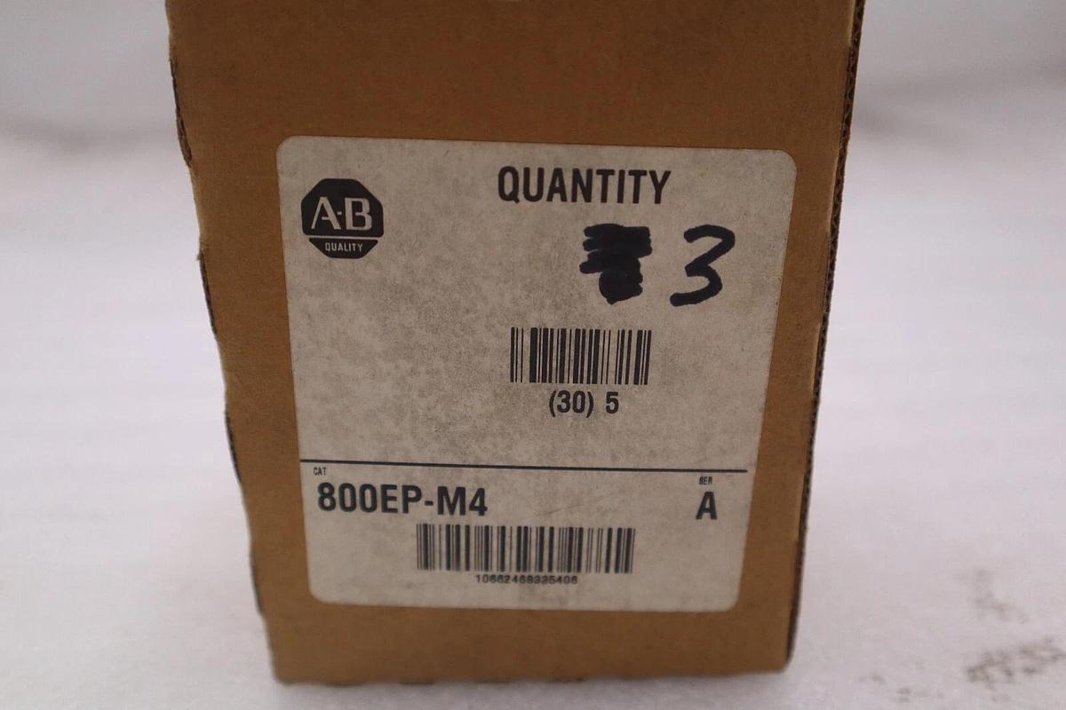 Allen Bradley 800EP-M4 SER A  Mushroom Push Button Red STOCK 3619