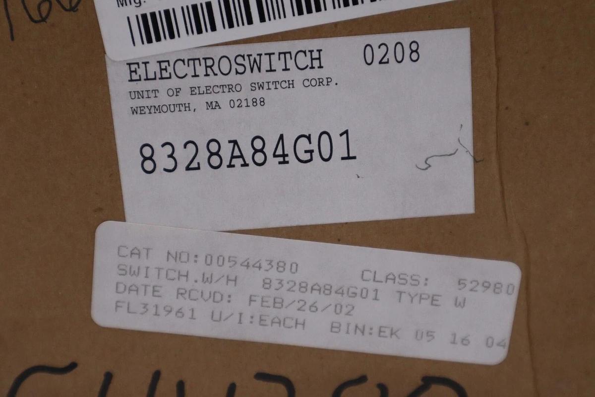 Used Electroswitch 8328A84G01 Disconnect Switch NEW IN BOX STOCK G272