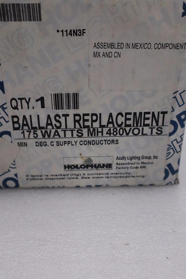 Used HOLOPHANE RBK175MH48B / RBK175MH48B NEW IN BOX STOCK H376