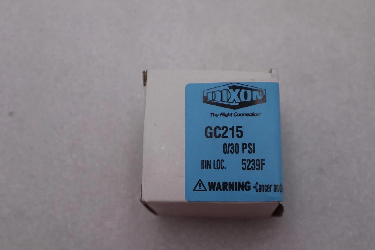 Used Dixon Boss GC215 Pressure Gauge Center Back Mount, 30psi (12 AVAILABLE) STK 3036