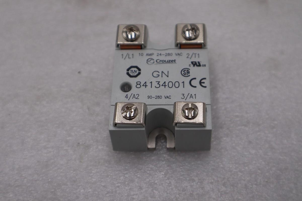 Crouzet GN 84134001 - 10AMP - 24-280 VAC - Solid State Relay - STOCK GF690A