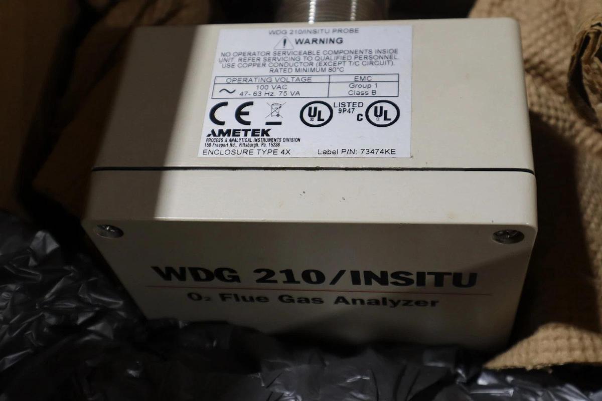 Refurbished Ametek WDG 210/INSITU O2 Flue Gas Analyzer 100VAC 75VA - STOCK GF175