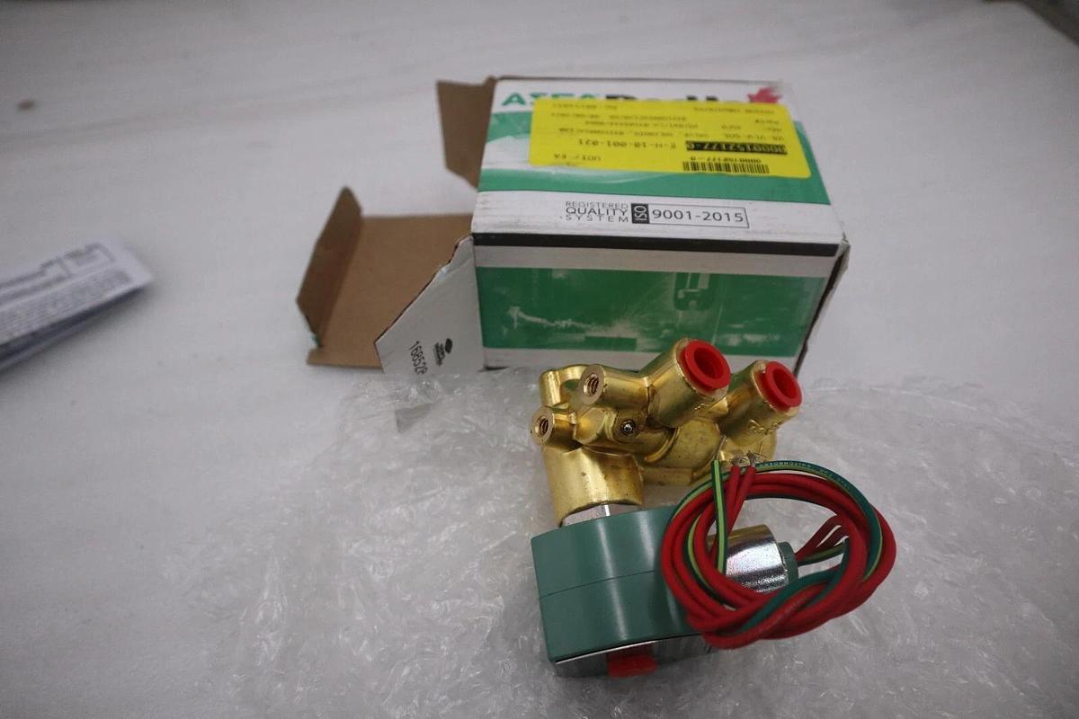 NEW ASCO 8321G001/ 8321G001AC120/60 3-Way NC Brass Solenoid Valve STOCK G556