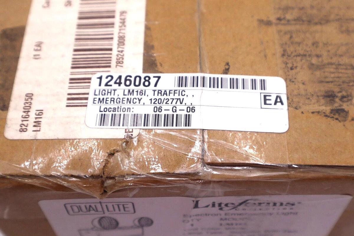 Used HUBBELL LIGHTING SPECTRON EMERGEMCY LIGHT NON SPILLABLE BATTERY STOCK #2493