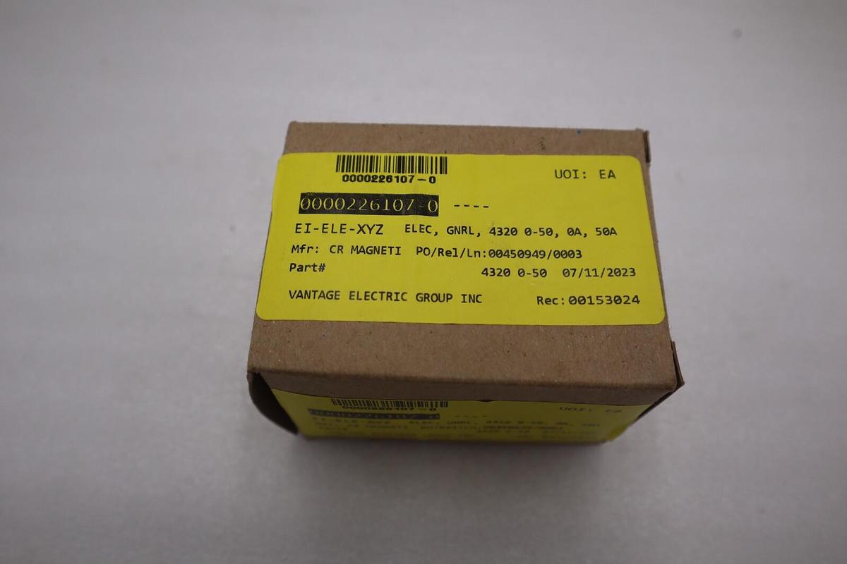 Used CR MAGNETICS CR4320-50 / CR432050 (NEW WITH BOX) STOCK G765A