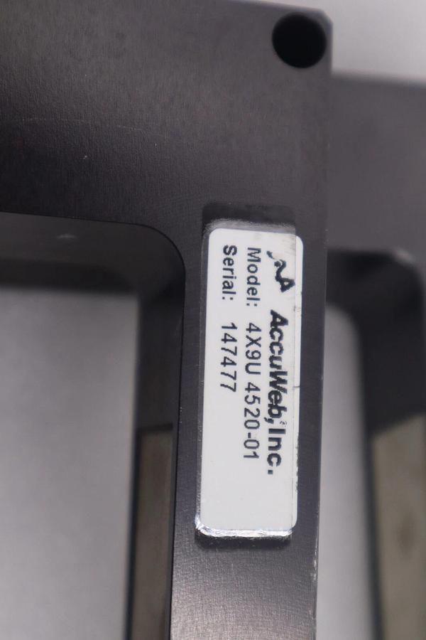 Used AccuWeb Inc EVO 150 COMPLETE WEB GUIDE SYSTEM WITH RED LION SCREEN STOCK 5120