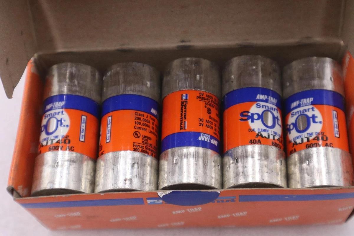Used Ferraz Shawmut Amp-Trap AJT40 Indicating Time-Delay Fuse - STOCK GF387A