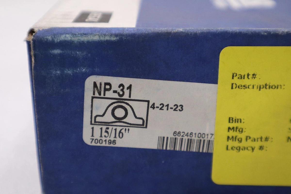 SEALMASTER NP-31 PILLOW BLOCK BEARING 1-15/16" STOCK 2939CC