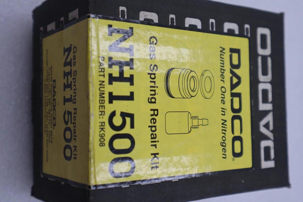 Used DADCO GAS SPRING REPAIR KIT W/ GOLD CARTRIDGE NH1500-RK908, NIB STOCK 2695 Q9