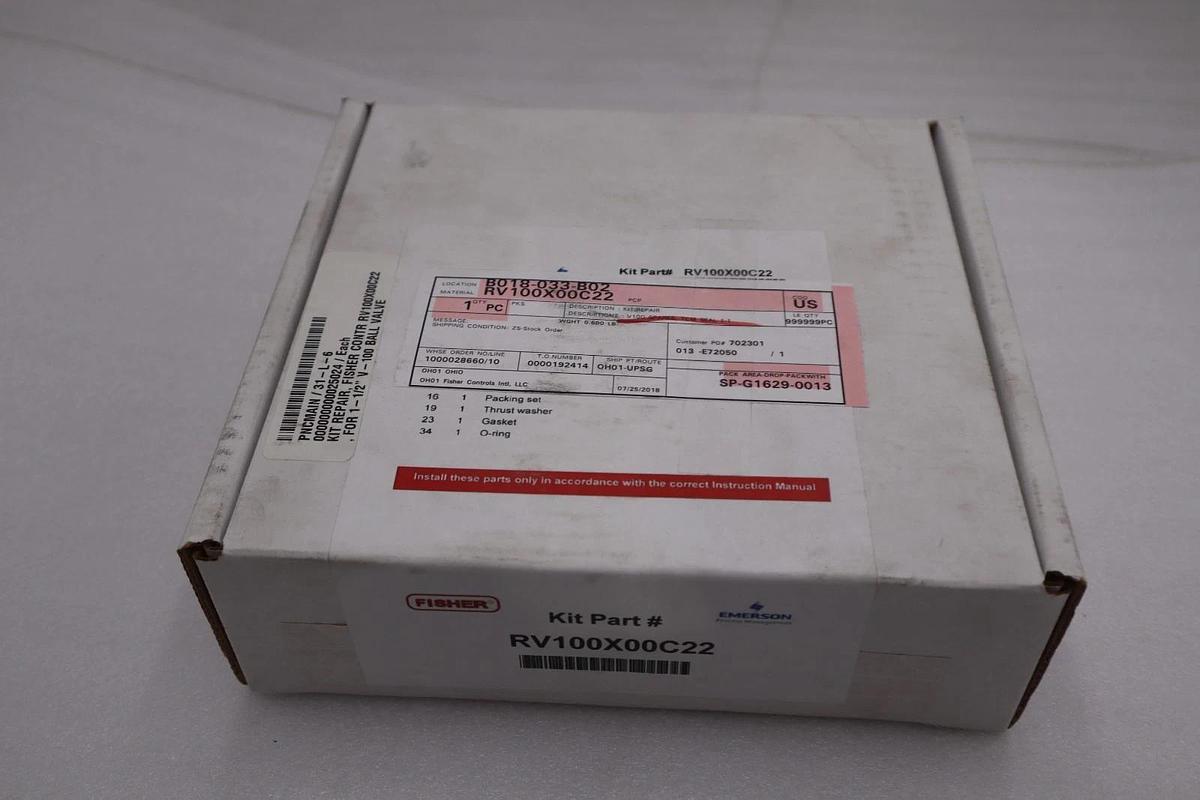 Used FISHER RV100X00C22 REPAIR KIT NSMP - STOCK GF256A