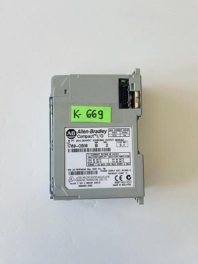 Used Allen-Bradley 1769-OB16 SER B F/W REV 3.1 Compact I/O Module #K-669