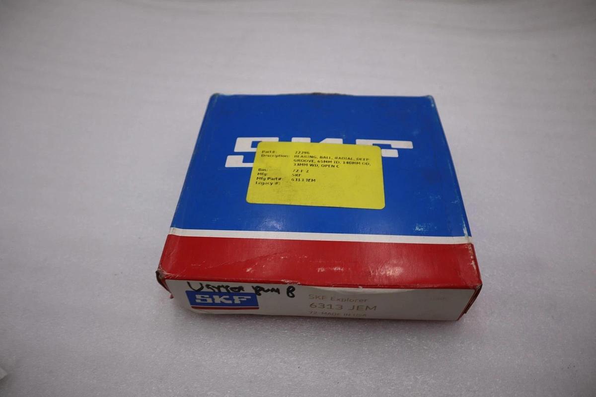 NEW SKF 6313-JEM/ 6313 JEM DEEP GROOVE BALL BEARING - STOCK 2936CC