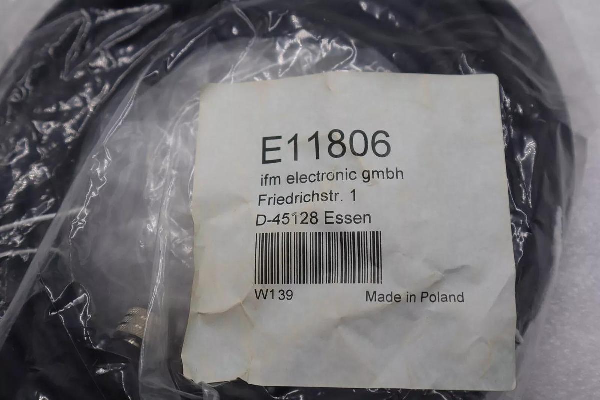 IFM Electronic GMBH D-45128 ESSEN E11806 Cordset Cable STOCK K-3898