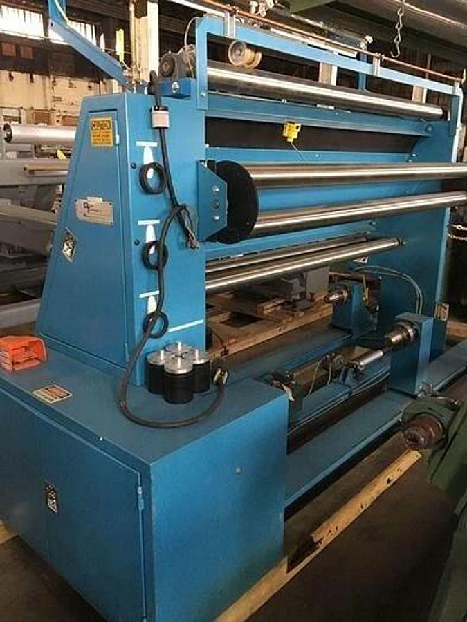 Used 88" WIDE DUNCAN TECHNOLOGIES INSPECTION REWINDER