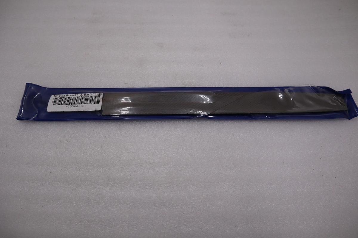 LOT OF 2 - Grobet 12" Bastard Cut Half Round American Pattern File USA #H704A