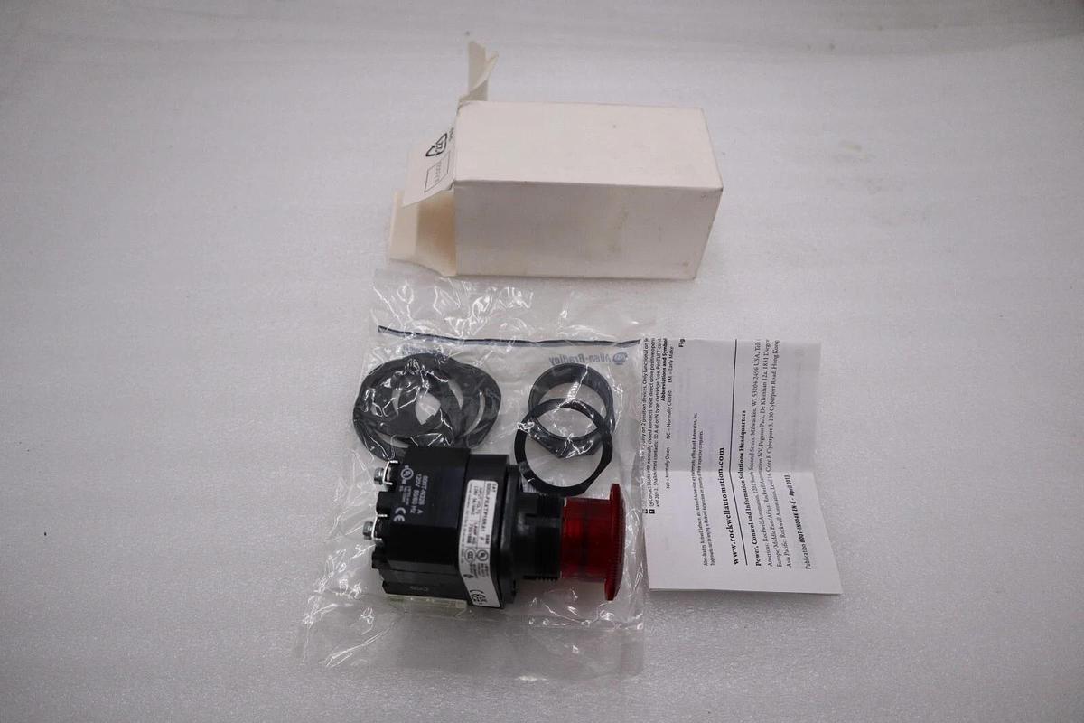 Used ALLEN BRADLEY 800H-FRXTP16RA1 SER. F PUSH-PULL DEVICE BUTTON NEW IN BOX #H656A