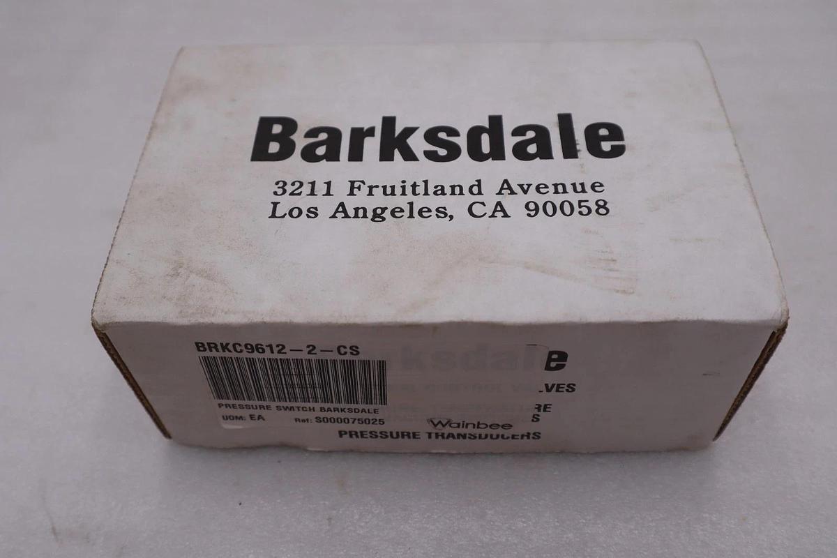 Used Barksdale C9612-2-CS Piston Pressure Switch Range - NEW IN BOX - STOCK GF1063