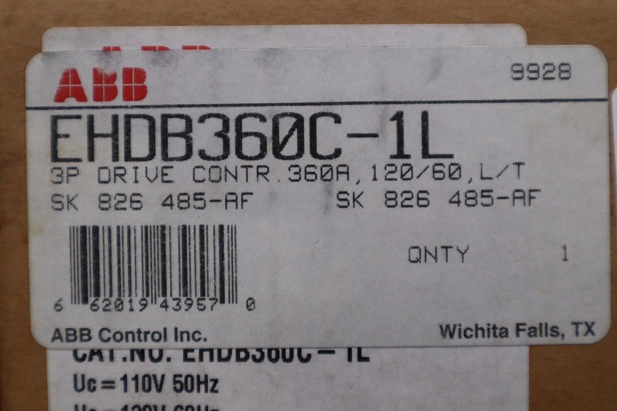 Used ABB Contactor EHDB360C-1L NEW WITH BOX STOCK G9A
