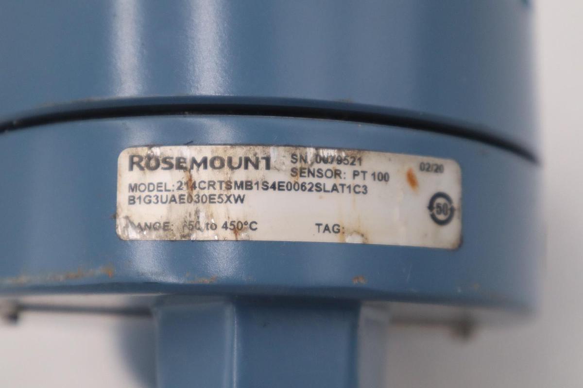 Used ROSEMOUNT 0079521 214CRTSMB1S4E0062SLAT1C3 STOCK #G-578A