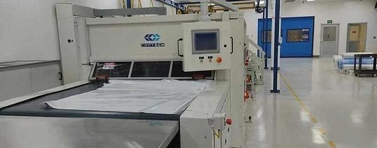 Used 62" Contech Converting Technologies, Inc. Die Cutting Press 100 Tons Mfg. 2019