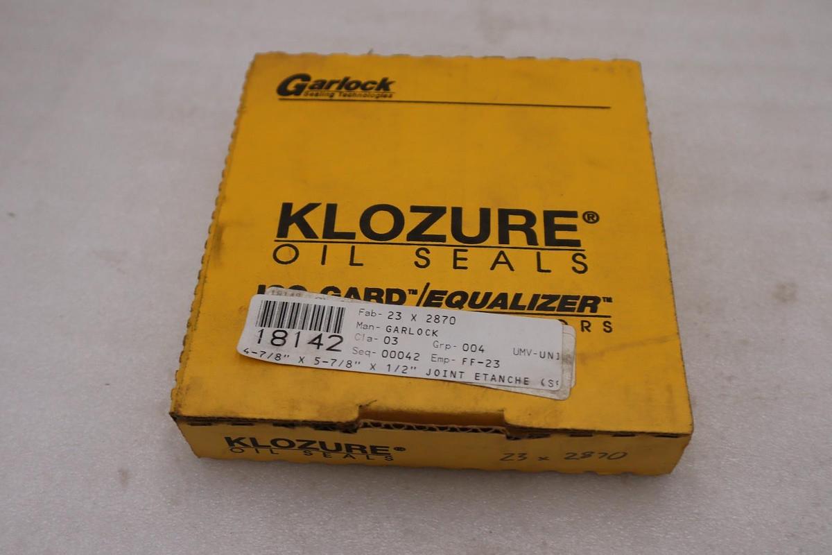 Garlock Klozure 25003-2870 23x2870 Split Oil Seal - NEW IN BOX - STOCK GF1095