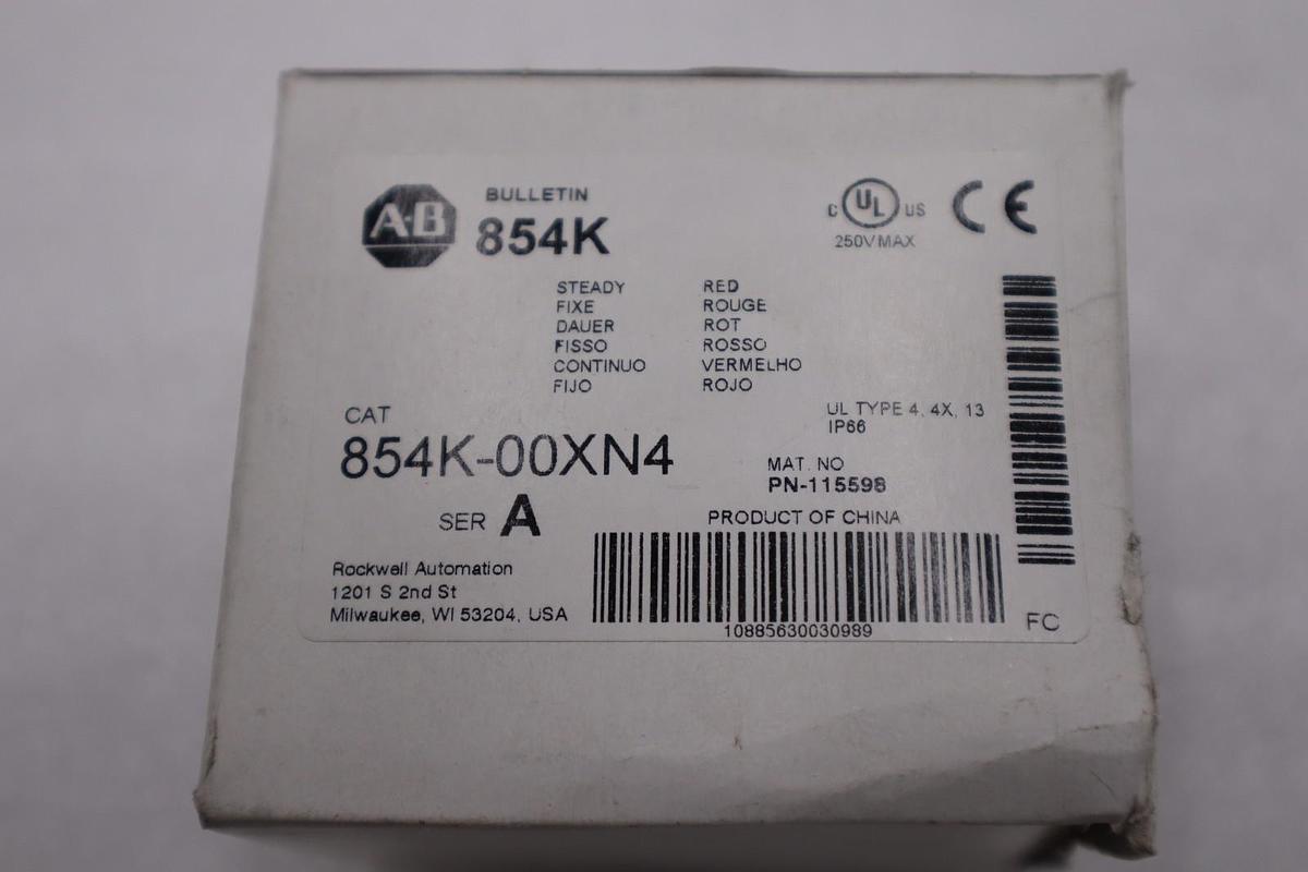 NEW ALLEN BRADLEY 854K-00XN4 STACK LIGHT STOCK H844A