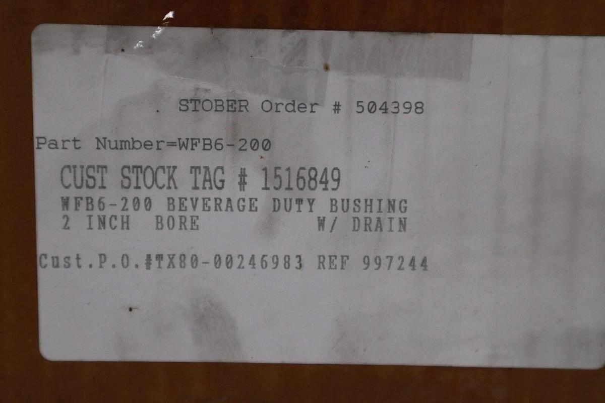 Used STOBER DRIVES INC WFB6-200 Mechanical Power Transmission NEW IN BOX SET #H331