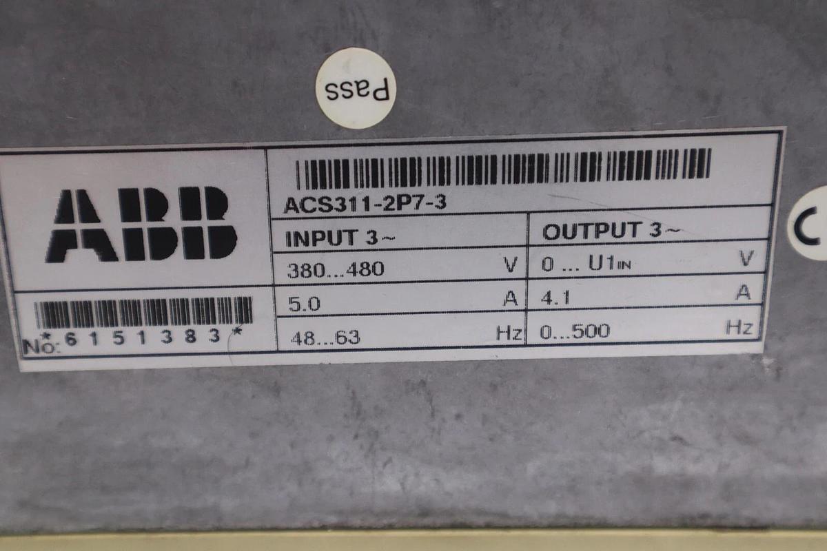 Used ABB ACS300 ACS311-2P7-3 AC DRIVE * USED * STOCK 4319