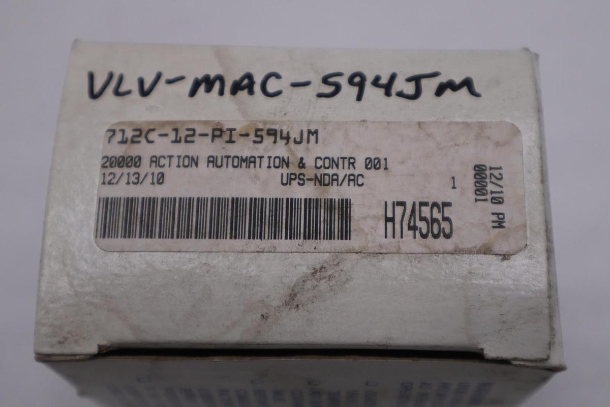 MAC 712C-12-PI-594JM SOLENOID VALVE - STOCK GF269A