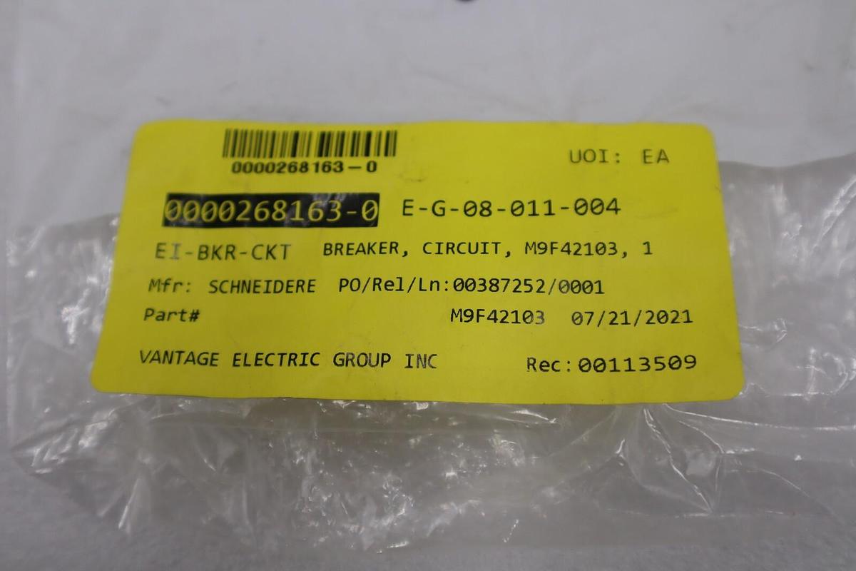 Used NEW OPEN BOX Schneider Electric M9F42103 Multi9 Circuit Breaker C60BP STK G1001A