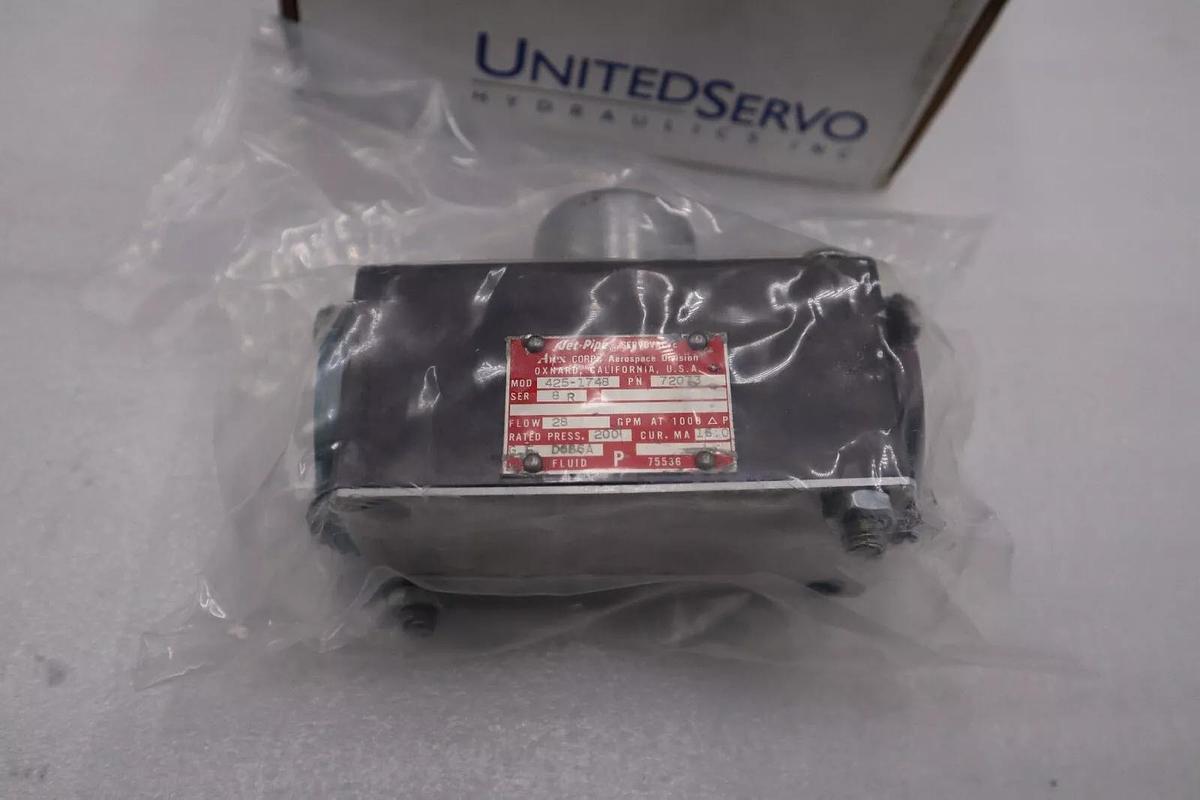 UNITED SERVO PARKER 75250-72073 / 425-1748 USED SERVO VALVE STOCK G58A
