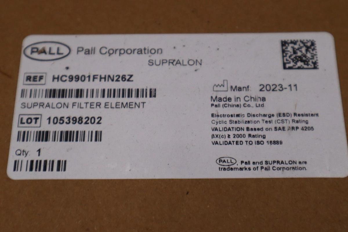 Used Pall HC9901FHN26Z Turbine Lube Oil Filter Element - NEW IN BOX - STOCK HP195