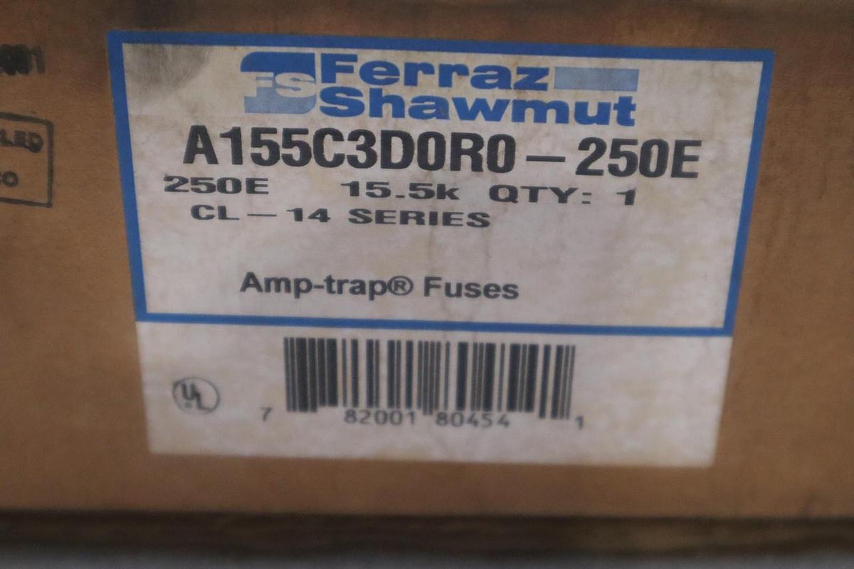 NEW FERRAZ SHAWMUT A155C3D0R0-250E AMP TRAP FUSE STK GF641